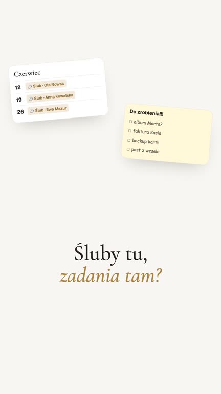 Kadr z filmu Wedflow: Zadania w Planerze